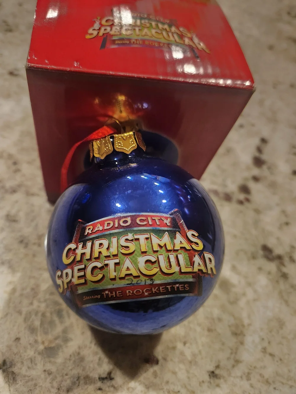 Radio City Christmas Spectacular  Hand-crafted Glass Nativity Ornament